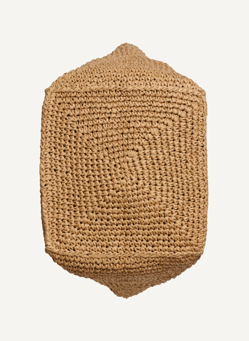 DKNY PALOMA CROCHET STRAW LOGO TOTE