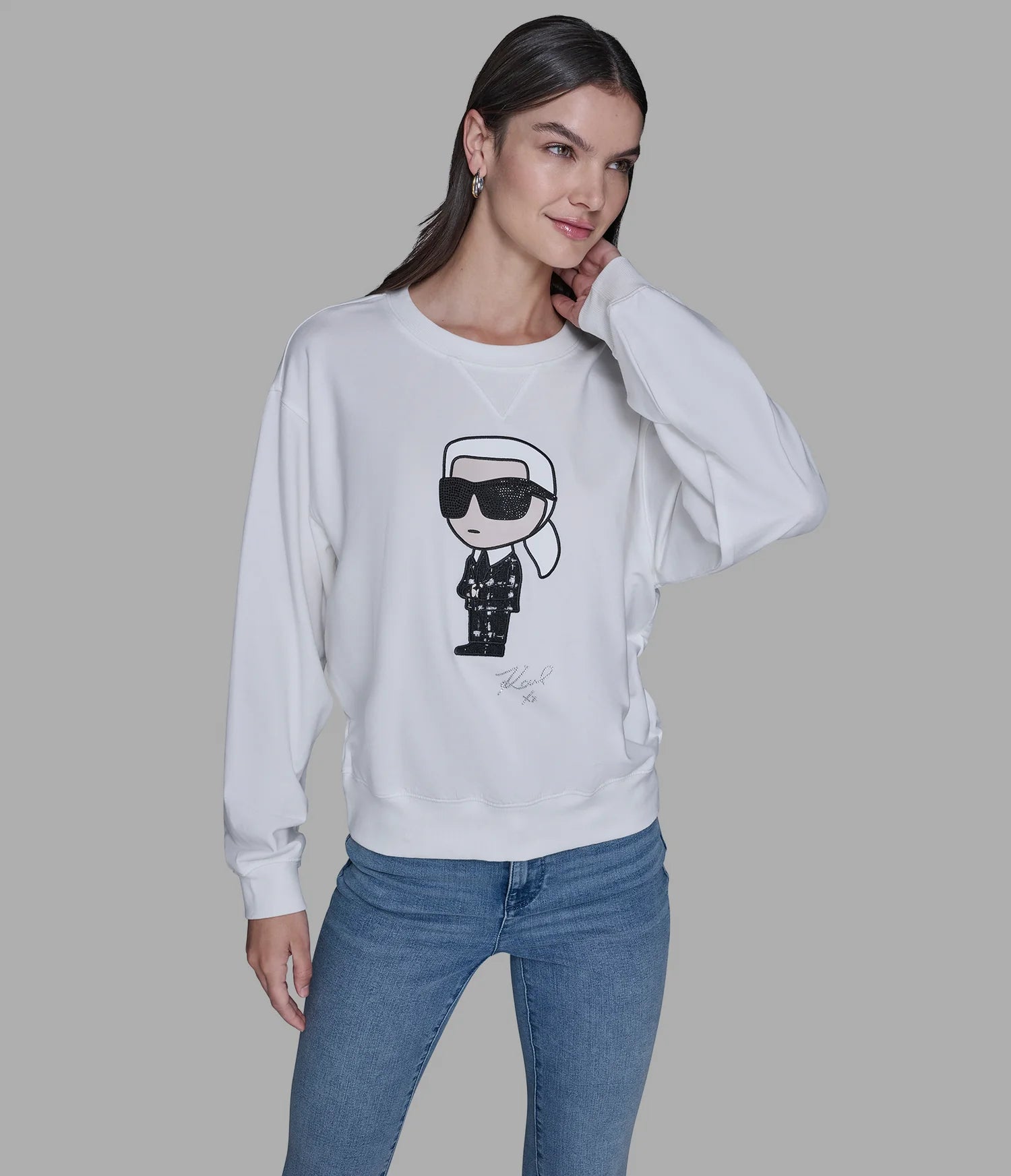 Karl Lagerfeld Paris cotton sweatshirt