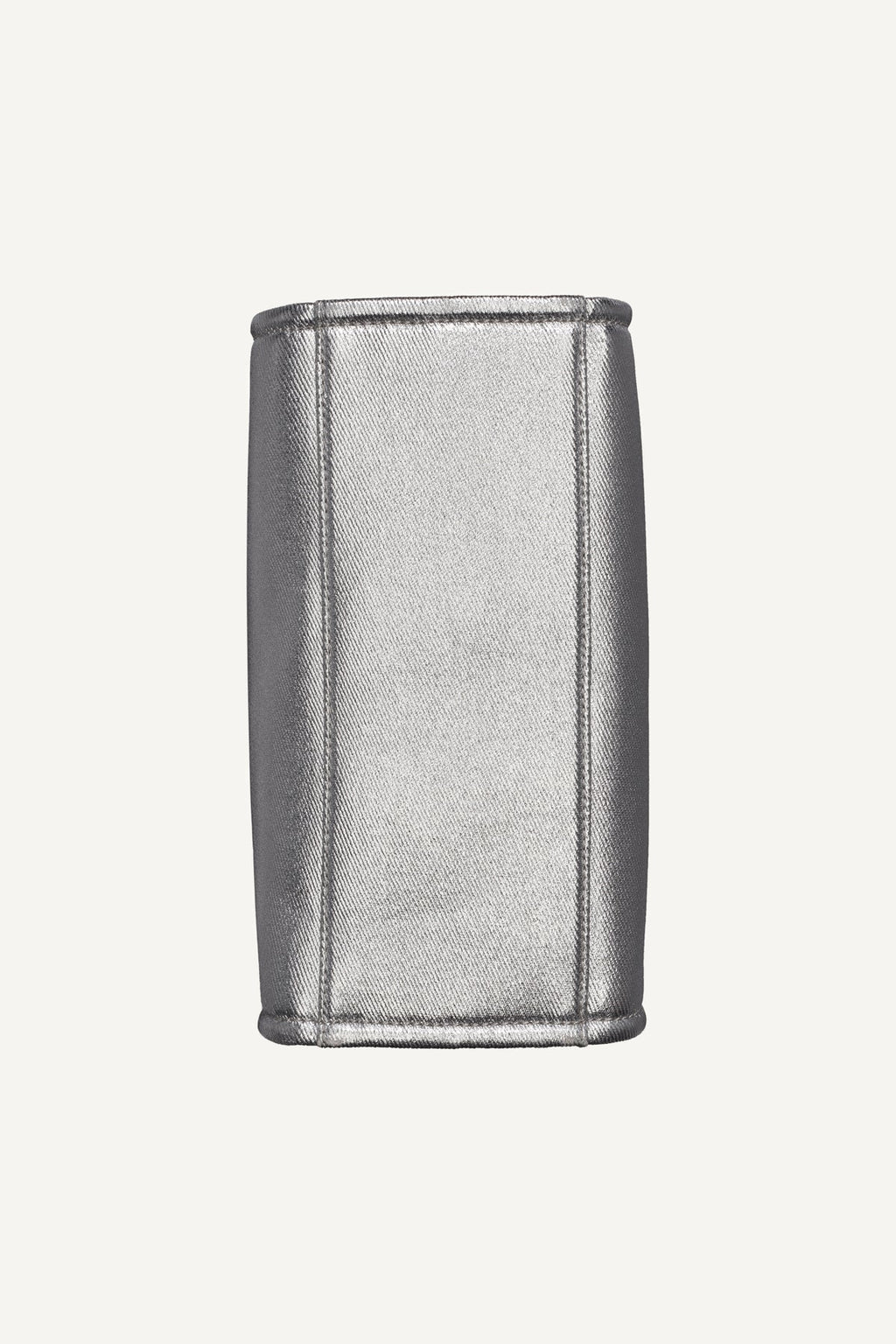 HADLEE SMALL METALLIC LOGO-EMBOSSED TOTE